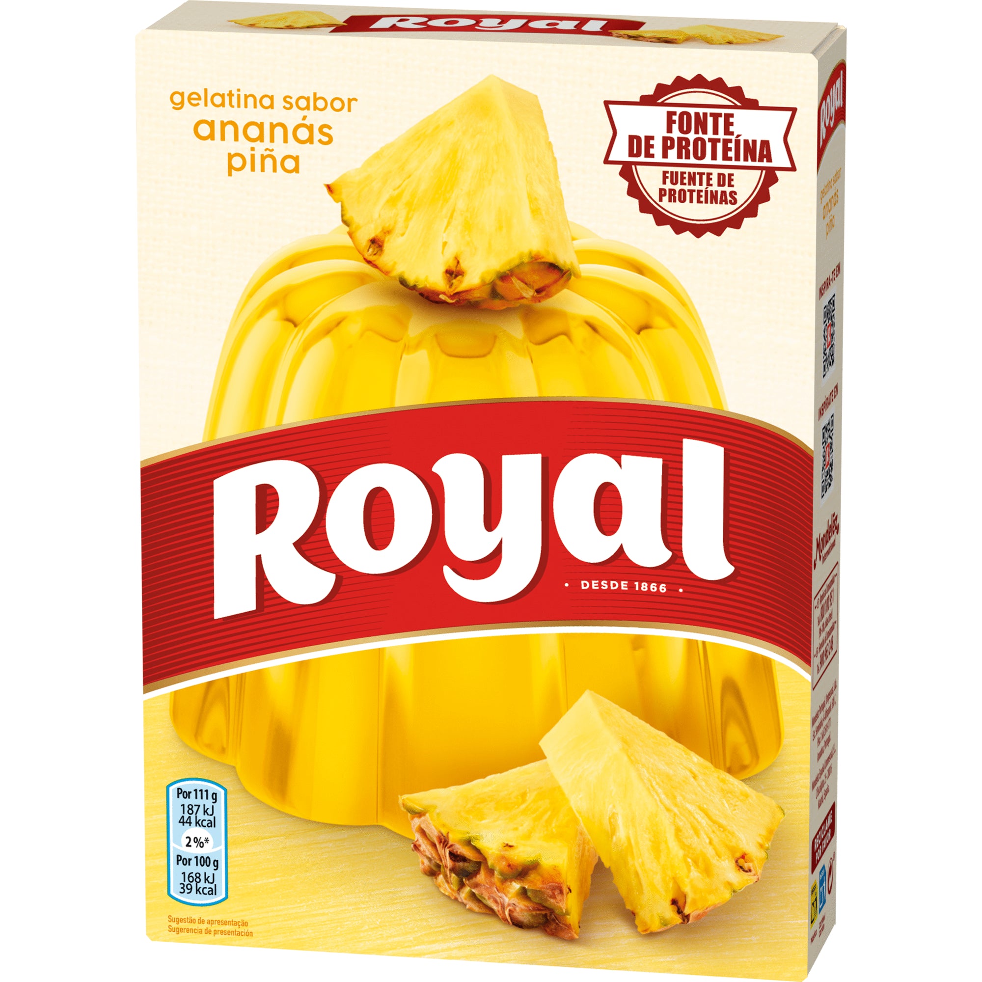 Gelatina em Pó de Ananás Royal